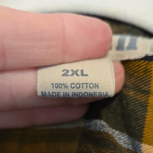 Duluth Trading Co Plaid Flannel Shirt Jacket 2XL | 100% Cotton - Picture 5 of 8